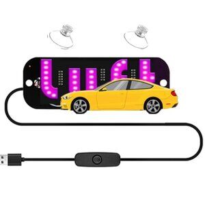 Lyft Rideshare Pink LED sign